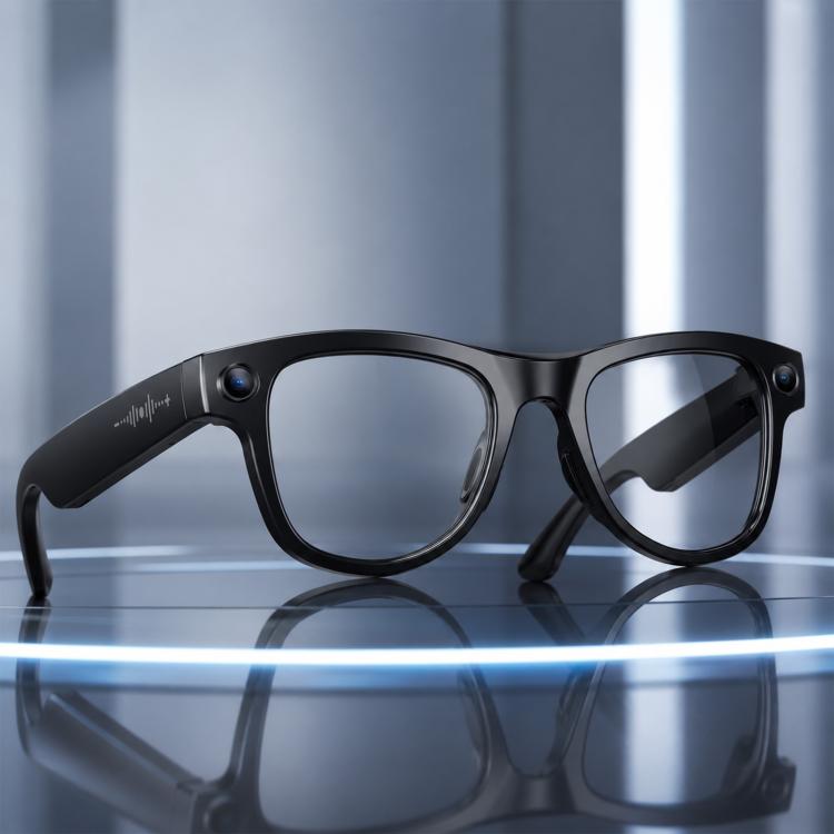 M02X Pro Max Smart AI Glasses with 8MP HD Camera, Video Recording WiFi Transmission Al Smart Voice Assistant, Sunglasses + Anti Blue Light Lens, Gradient Lenses