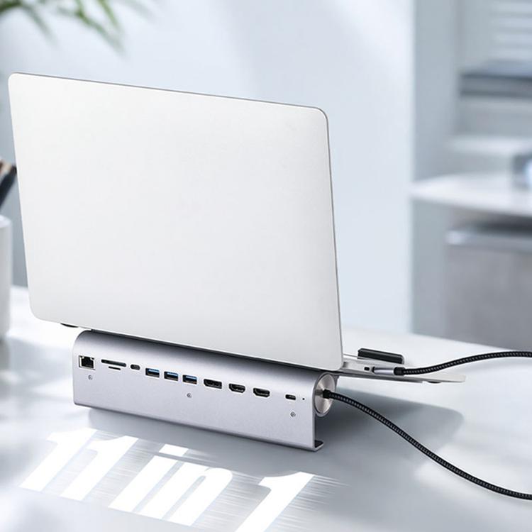 BYL-2601 Multifunctional 11-in-1 Laptop Stand Docking Station