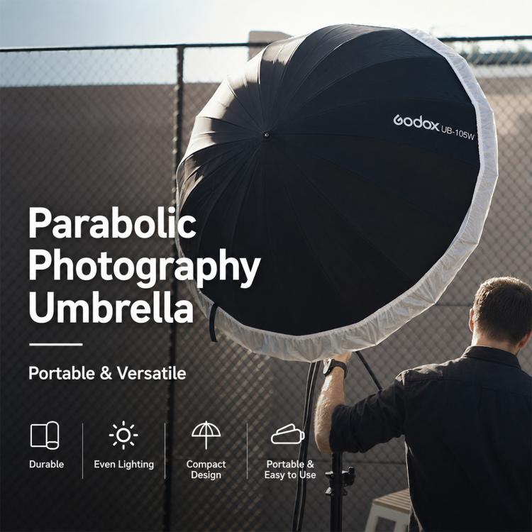 Godox Photography Studio Reflector Diffuser, UB-85S Black Silver Umbrella, UB-85S Black Silver Umbrella with Softbox, UB-105S Black Silver Umbrella, UB-105S Black Silver Umbrella with Softbox, UB-130S Black Silver Umbrella                              ...
