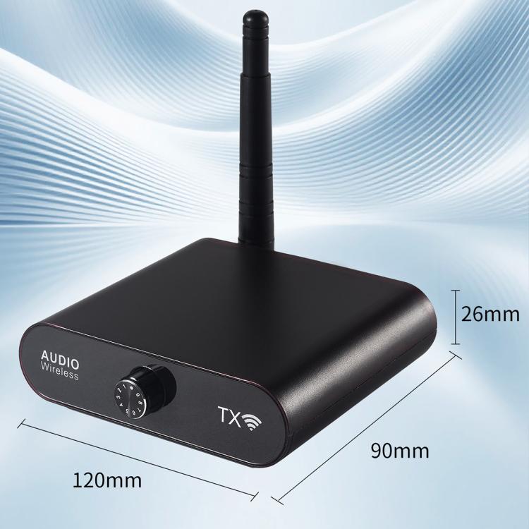 AU5810 5.8GHz Wireless Audio Transmitter and Receiver Kit, Support 100m Transmission