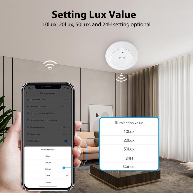 NEO NAS-PS10W WiFi Human Presence Sensor Pro Ceiling Mounting