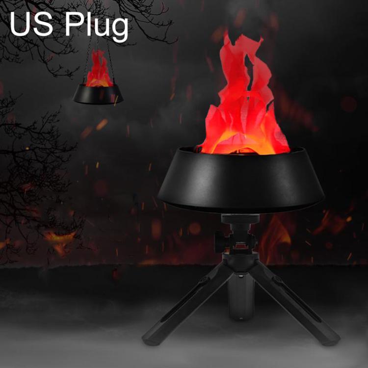 HZ-K01 Plug-in LED Simulated Flame Lamp Suspended / Desktop Use Design, US Plug, EU Plug, UK Plug