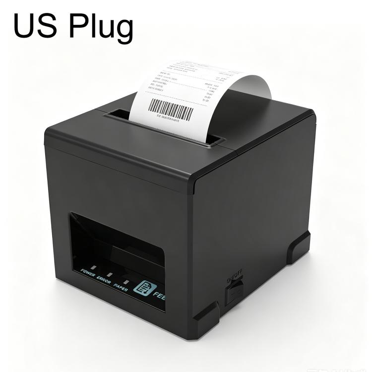 POS-8390 80mm Thermal Receipt Printer, US Plug, UK Plug, EU Plug, AU Plug