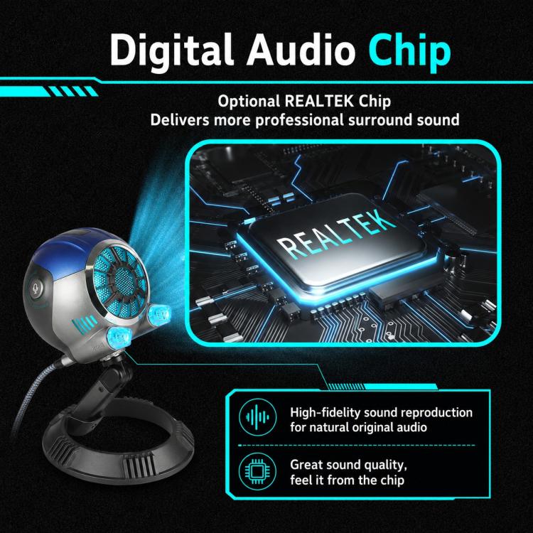 DJ-86 Cyberpunk-style Condenser Desktop Microphone, DJ-86