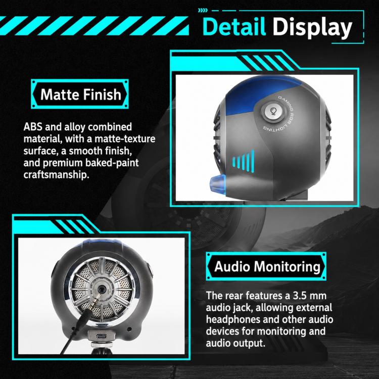 DJ-86 Cyberpunk-style Condenser Desktop Microphone, DJ-86