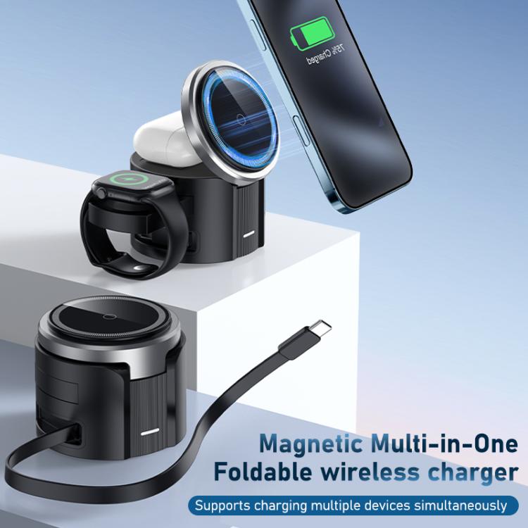 MDX-WQ25 Magnetic 3-in-1 Multifunctional Foldable Wireless Charger