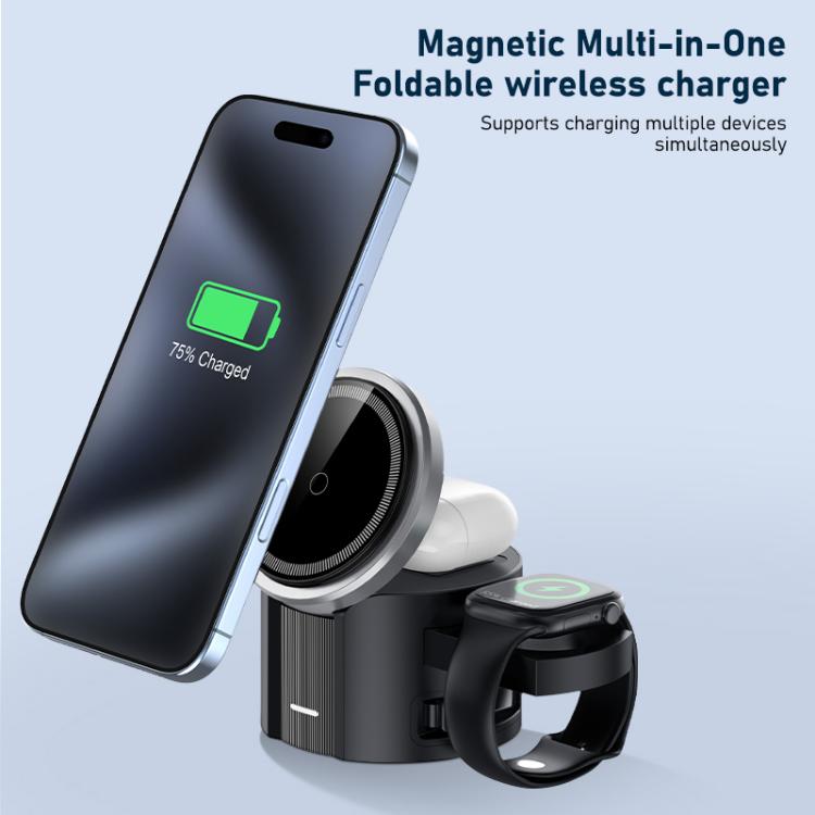 MDX-WQ25 Magnetic 3-in-1 Multifunctional Foldable Wireless Charger