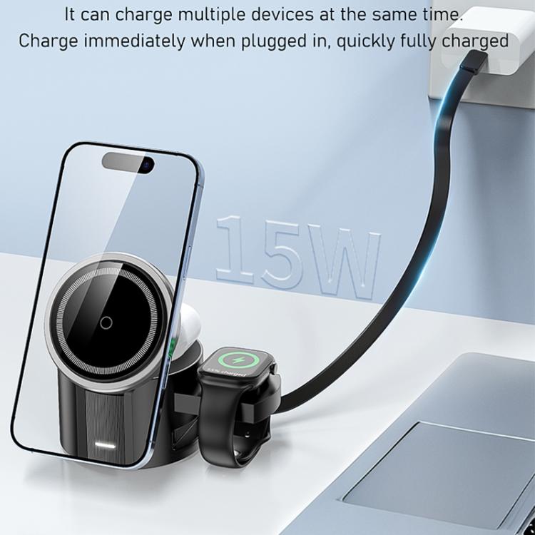 MDX-WQ25 Magnetic 3-in-1 Multifunctional Foldable Wireless Charger