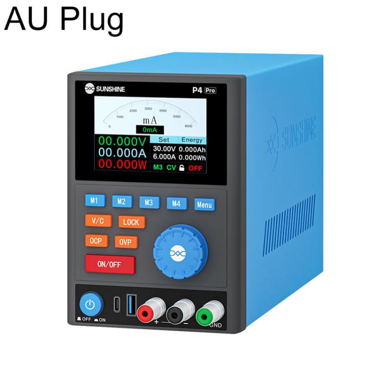 SUNSHINE P4 Pro 30V / 6A Smart DC Regulated Power Supply, AU Plug, EU Plug, UK Plug, US Plug