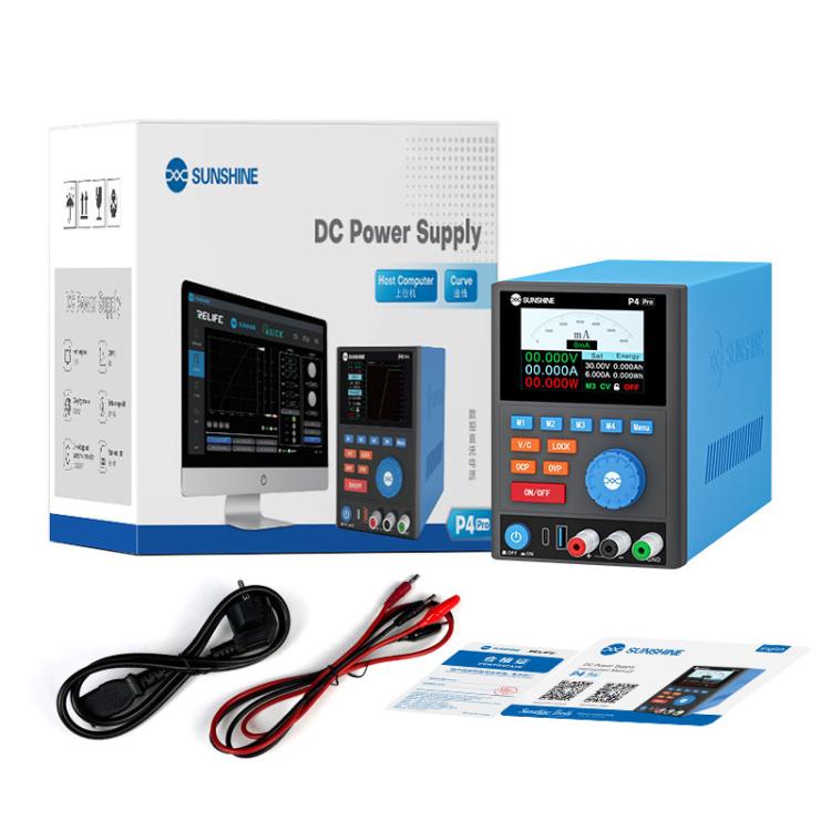 SUNSHINE P4 Pro 30V / 6A Smart DC Regulated Power Supply, AU Plug, EU Plug, UK Plug, US Plug