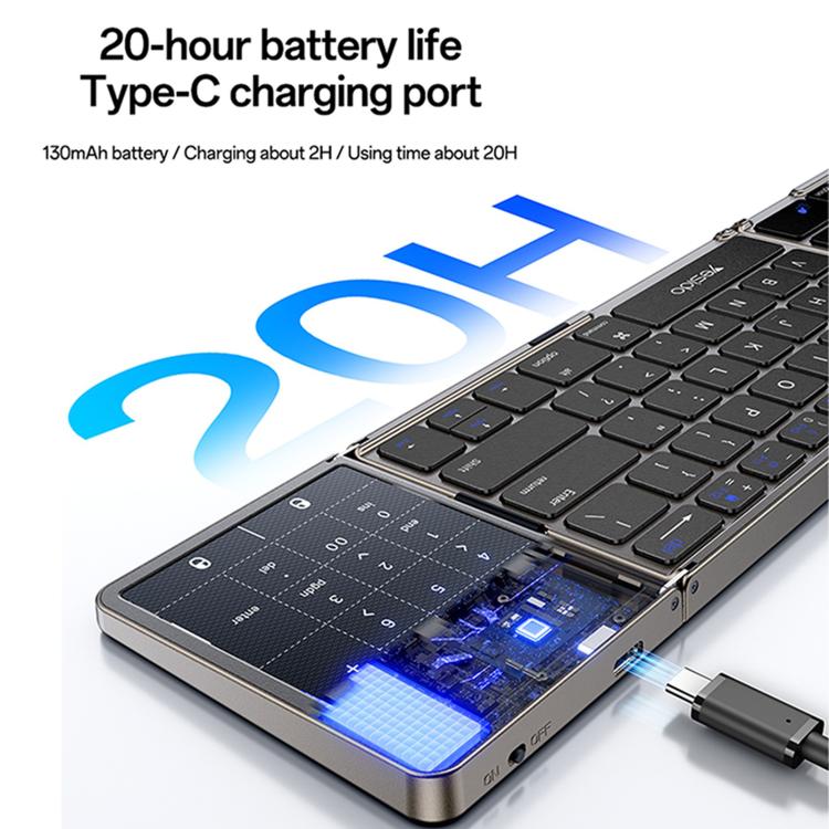 Yesido KB49 Wireless Three-fold Keyboard