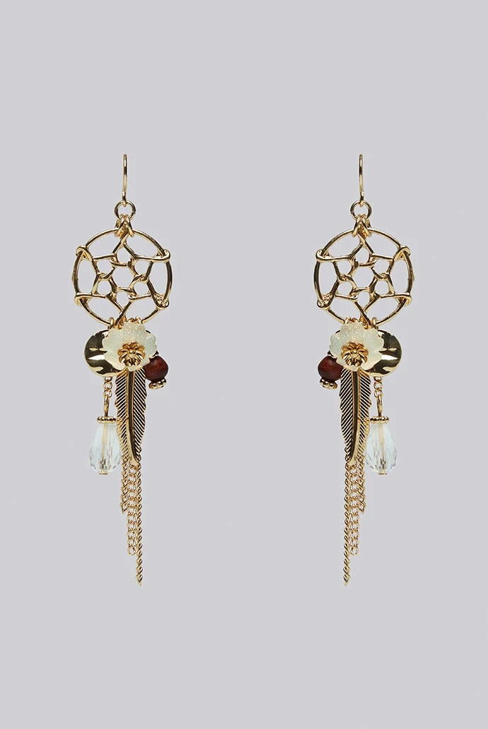 Edie Dream Catcher Flower Drop Earrings