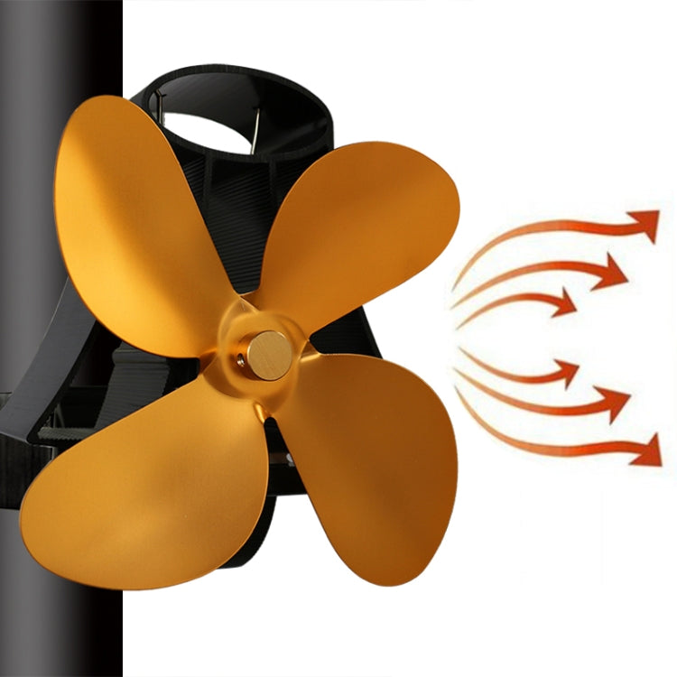 YL-105 4-Blade Aluminum Heat Powered Fireplace Stove Fan, YL-105 (Silver), YL-105(White), YL-105 (Black), YL-105 (Bronze), YL-105 (Grey), YL-105 (Gold), YL-105 (Rose Red)