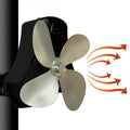 YL-105 4-Blade Aluminum Heat Powered Fireplace Stove Fan, YL-105 (Silver), YL-105(White), YL-105 (Black), YL-105 (Bronze), YL-105 (Grey), YL-105 (Gold), YL-105 (Rose Red)