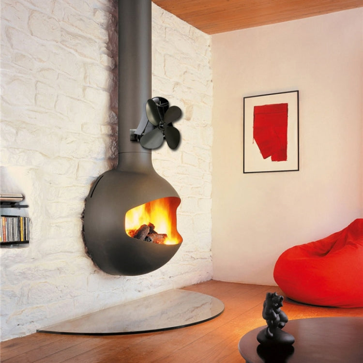 YL-105 4-Blade Aluminum Heat Powered Fireplace Stove Fan, YL-105 (Silver), YL-105(White), YL-105 (Black), YL-105 (Bronze), YL-105 (Grey), YL-105 (Gold), YL-105 (Rose Red)