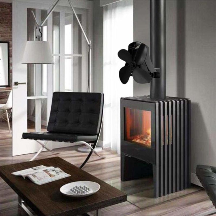 YL-105 4-Blade Aluminum Heat Powered Fireplace Stove Fan, YL-105 (Silver), YL-105(White), YL-105 (Black), YL-105 (Bronze), YL-105 (Grey), YL-105 (Gold), YL-105 (Rose Red)