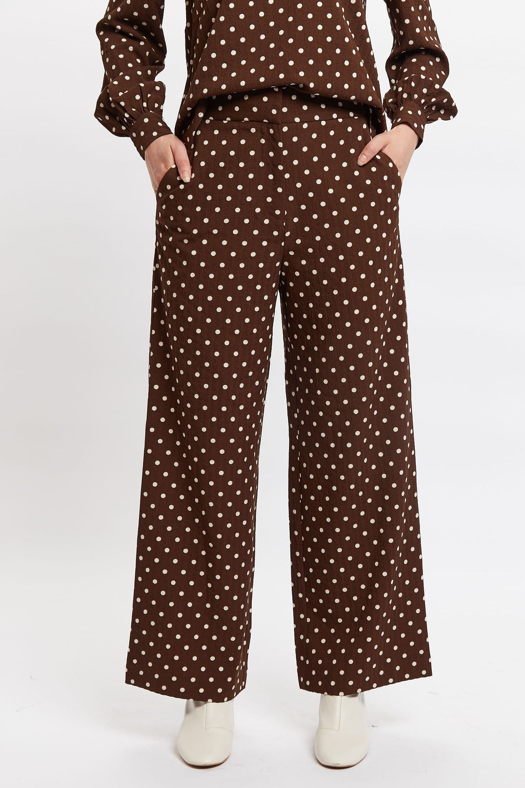 Louche Elina Pretty Woman Print Trouser