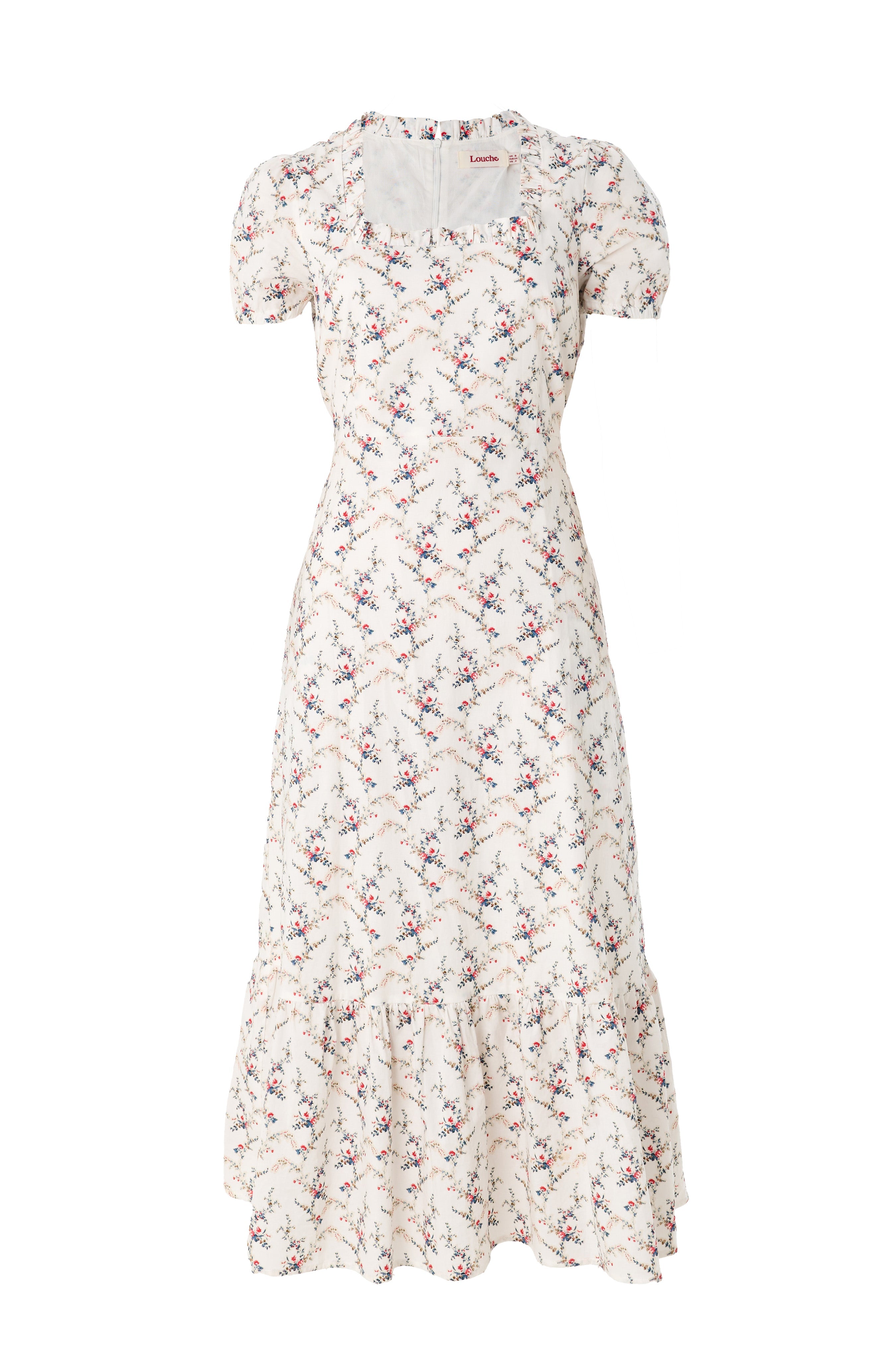 Elois Regency Print Empire Waist Midaxi Dress