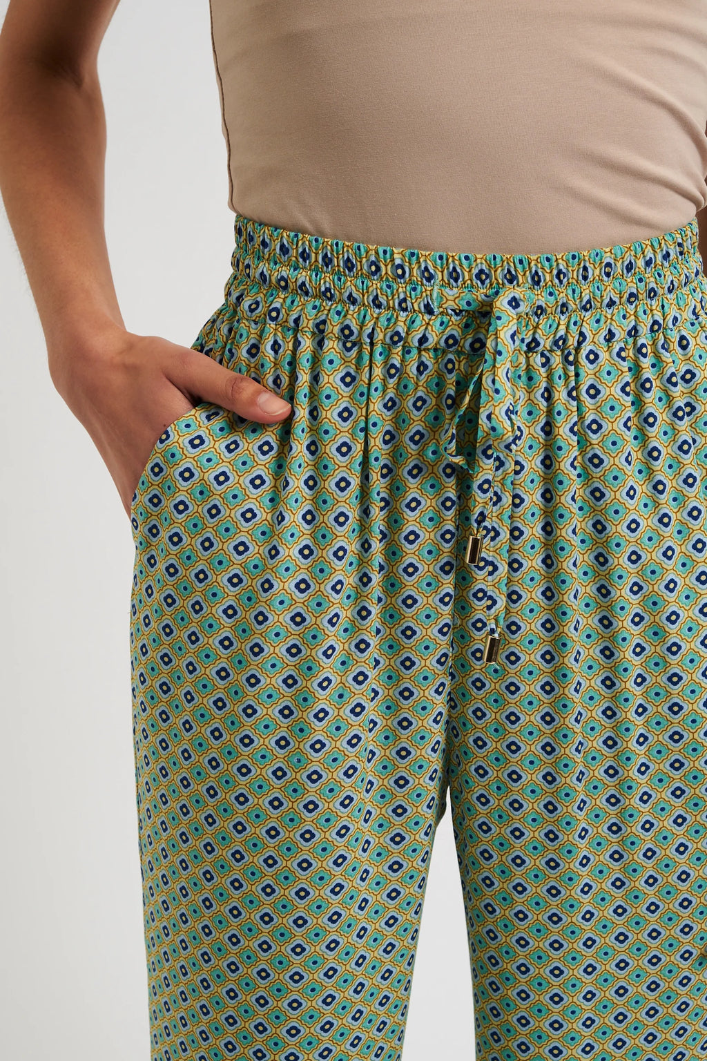 Emmanuella Tangiers Print Pyjama Style Trousers