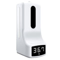 K9 Handsfree Non-contact Body Light-sensitive Distance Sensor Thermometer + 1000ml Automatic Non-contact Liquid Soap Dispenser, K9