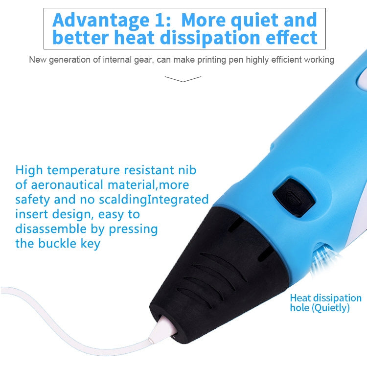 Hand-held 3D Printing Pen, USB Plug(Purple)