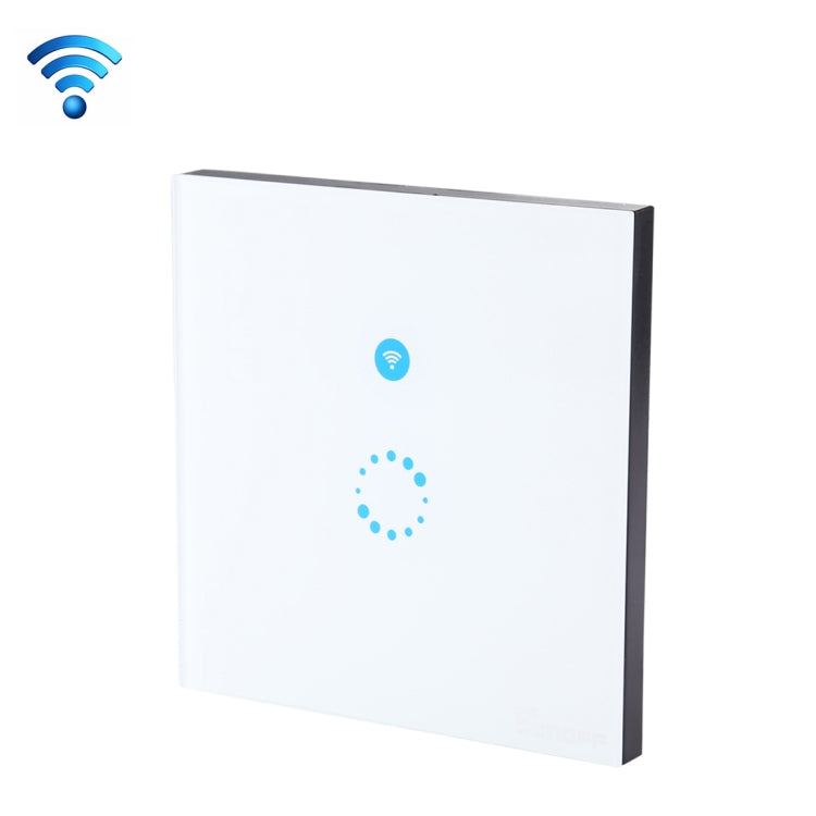 Sonoff  Touch 86mm 1 Gang Tempered Glass Panel Wall Switch Smart Home Light Touch Switch, Compatible with Alexa and Google Home, AC 90V-250V 400W 2A, 86mm
