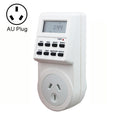 AC 240V Smart Home Plug-in LCD Display Clock Summer Time Function 12/24 Hours Changeable Timer Switch Socket, AU Plug, AC 240V AU Plug