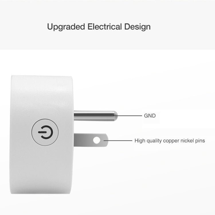 SA-003 10A Mini WiFi Plug Timing Smart Socket Works with Alexa & Google Home, AC 100-240V, US Plug, SA-003