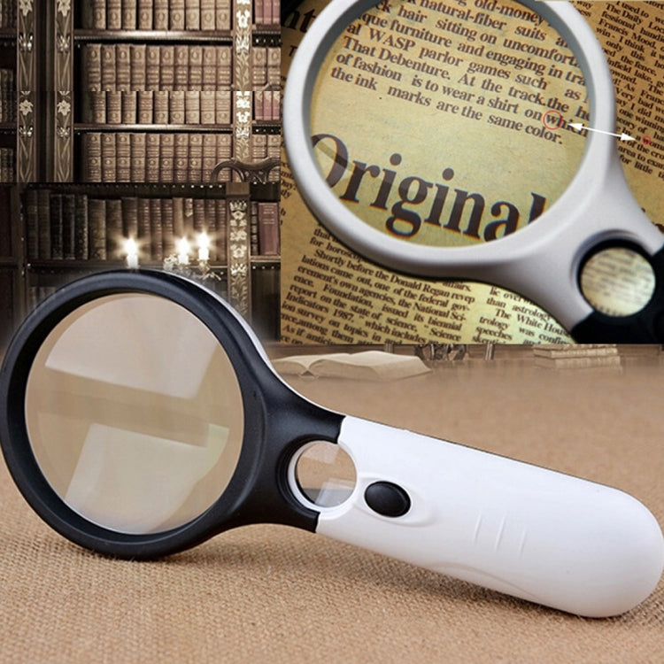 Mini Portable 3-45X Handheld (Black), 3 LED Black, 3 LED White