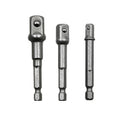 3 PCS/Set Socket Bit Extension Bar Hex Shank Adapter Drill Nut Driver Power Drill Bit(1/4, 3/8, 1/2 inch), Length:65-73mm, 3 PCS/Set Length:65-73mm