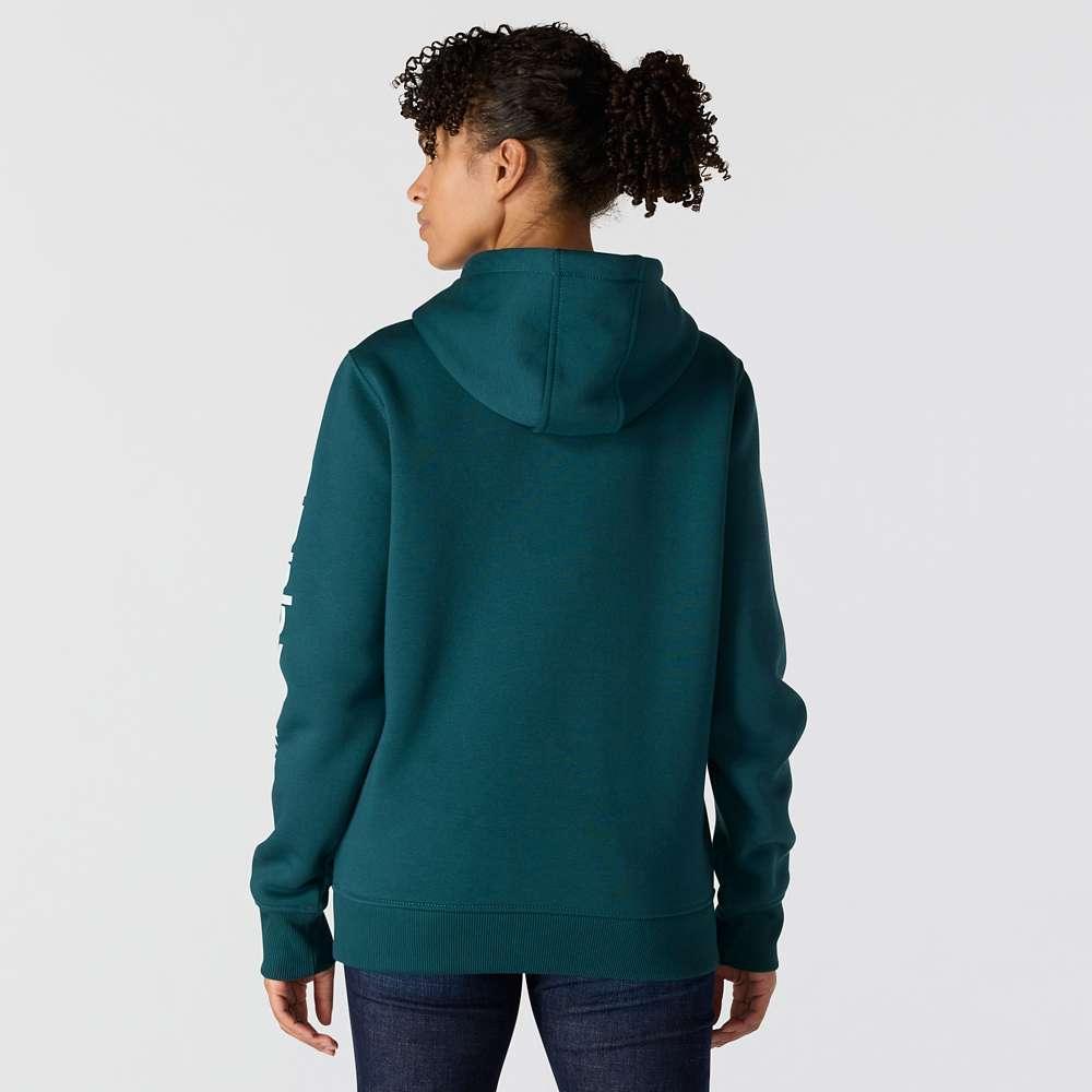Carhartt 102791 Womens Clarksburg Relaxed Fit Midweight Logo Sleeve Sweatshirt