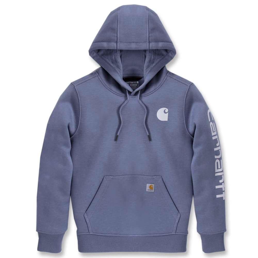 Carhartt 102791 Womens Clarksburg Relaxed Fit Midweight Logo Sleeve Sweatshirt
