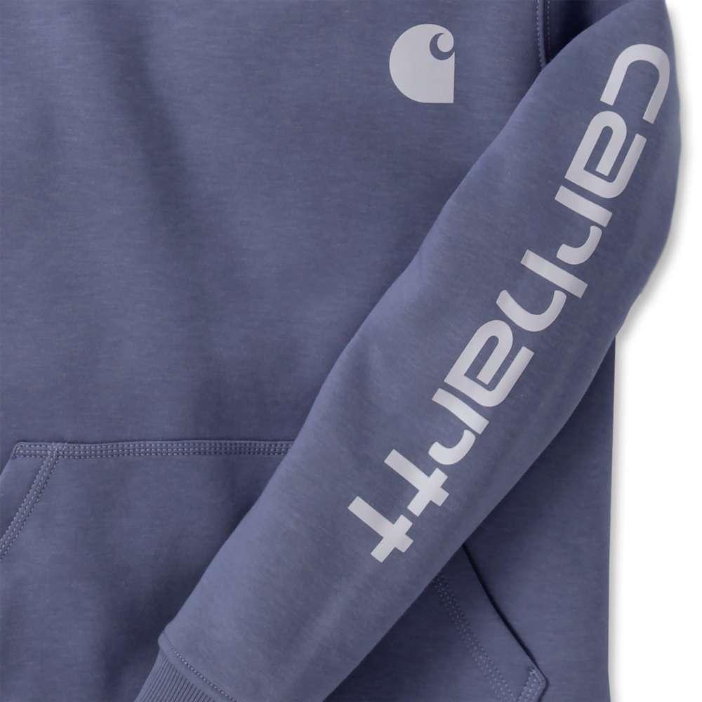 Carhartt 102791 Womens Clarksburg Relaxed Fit Midweight Logo Sleeve Sweatshirt