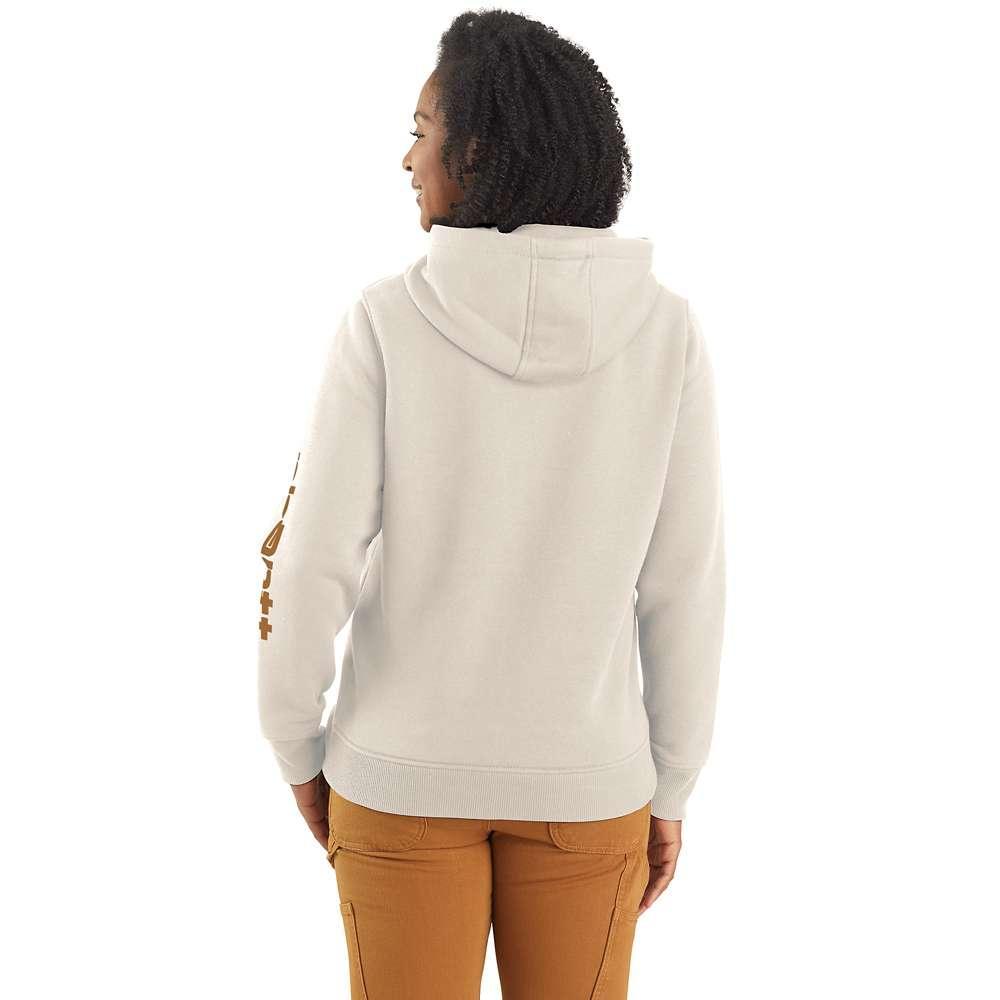 Carhartt 102791 Womens Clarksburg Relaxed Fit Midweight Logo Sleeve Sweatshirt