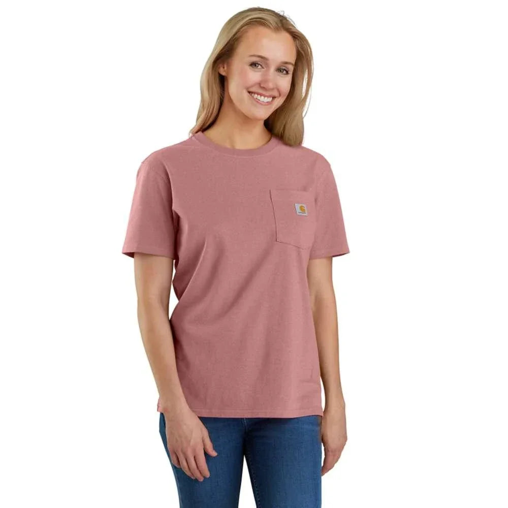 Carhartt 103067 Women's Loose Fit Heavyweight Short Sleeve K87 Pocket T-Shirt