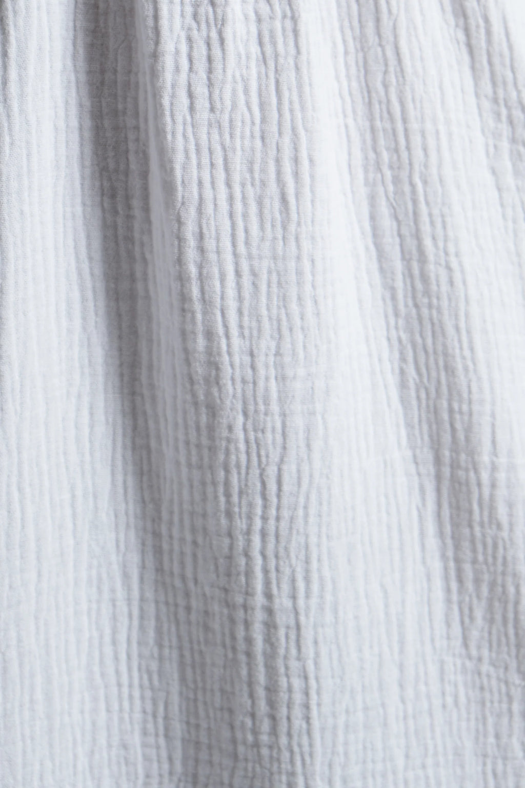 Abinaya Double Gauze Short Sleeved Shirt - White