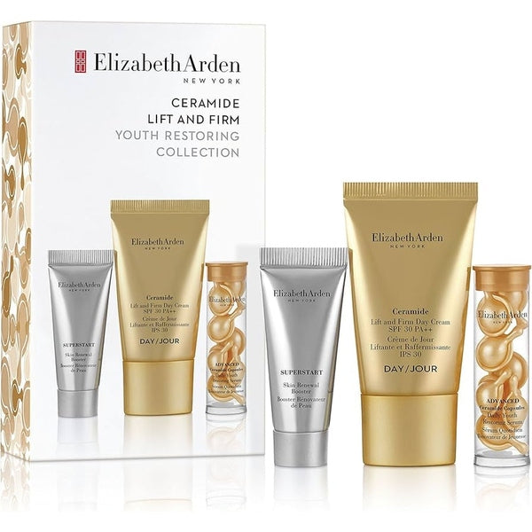 Elizabeth Arden Ceramide Gift Set 7 x Advanced Ceramide Capsules + 5ml Superstart Skin Renewal Booster + 15ml  Ceramide Lift & Firm Day Cream SPF30