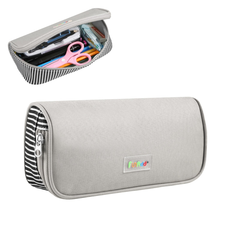 FunAdd Pencil Case Cosmetic Storage Organizer Ant Cloth Glasses Bag, Size: 230 x 110 x 70mm (Grey)