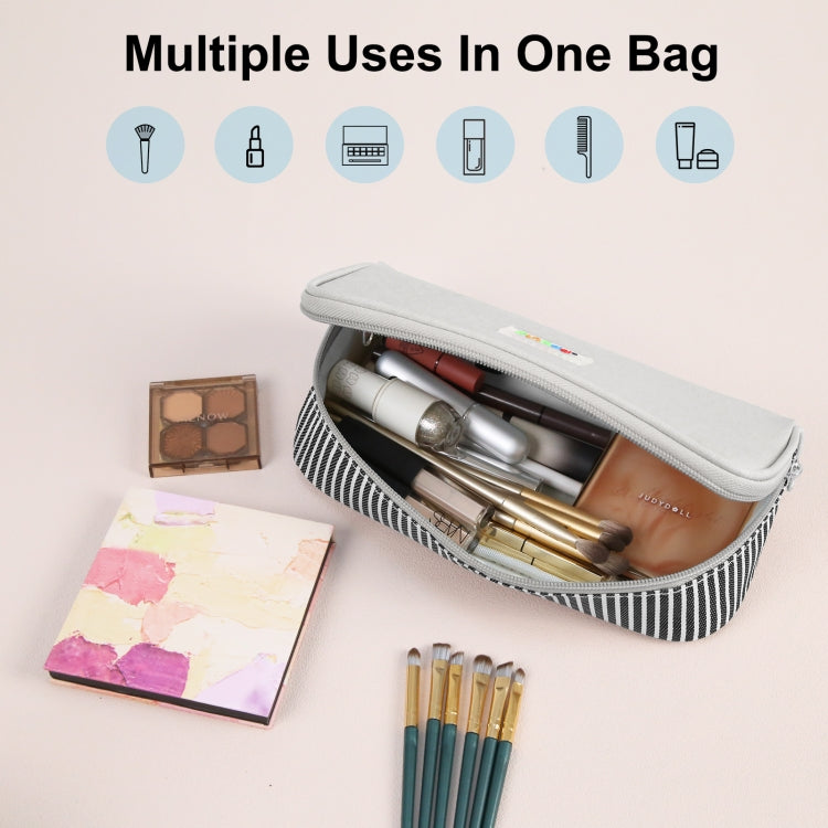 FunAdd Pencil Case Cosmetic Storage Organizer Ant Cloth Glasses Bag, Size: 230 x 110 x 70mm (Grey)