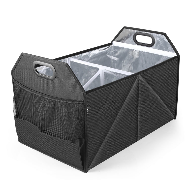 FunAdd Foldable Storage Fresh Box Vehicle Trunk Organizer Bag Transportation Fresh-keeping Box (Black)