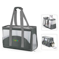 FUNADD Portable Breathable Pet Bag Outdoor Shoulder Tote Bag (Grey)