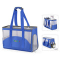 FUNADD Portable Breathable Pet Bag Outdoor Shoulder Tote Bag (Blue)