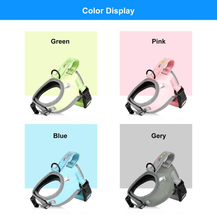 FunAdd Traction Rope Reflective Breathable Nylon Pet Vest Dog Harness, Size: S, Size: S
