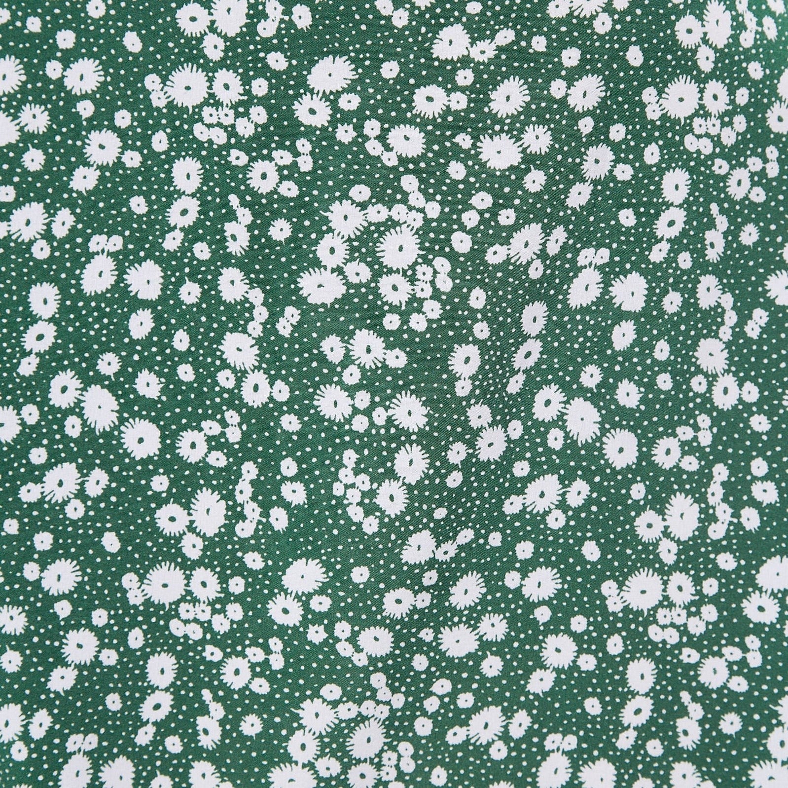 Corina Flower Dot Print Midi Tea Dress - Green