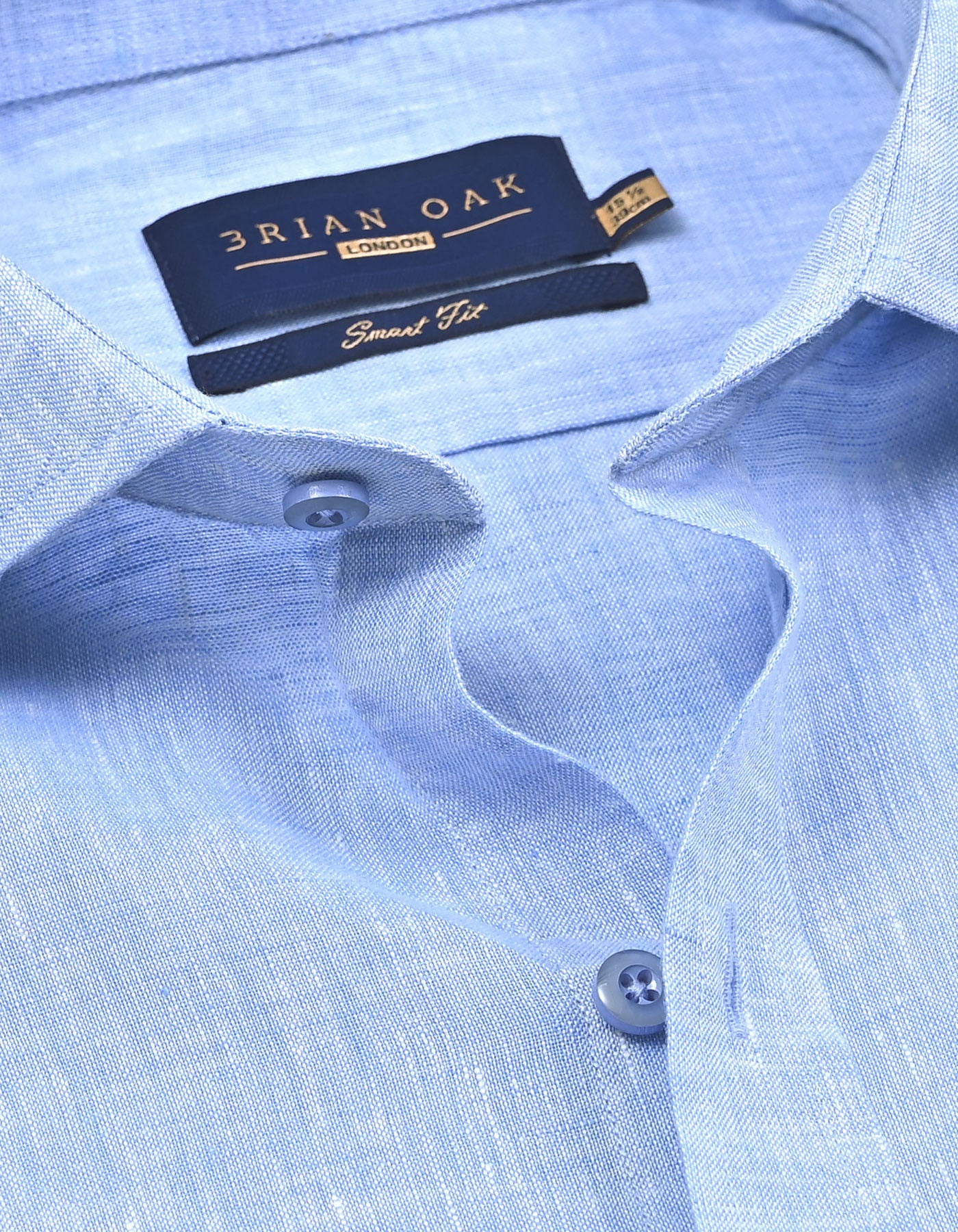 Pure Linen Shirt - Sky Blue