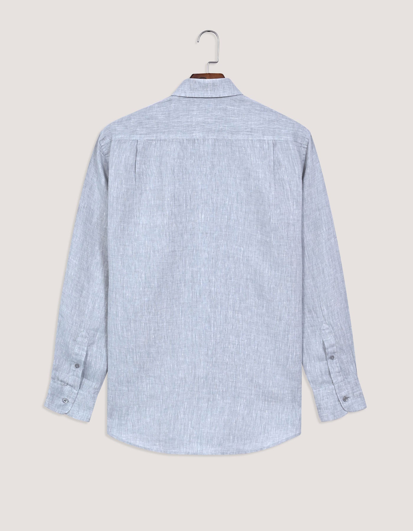 Pure Linen Shirt - Light Grey