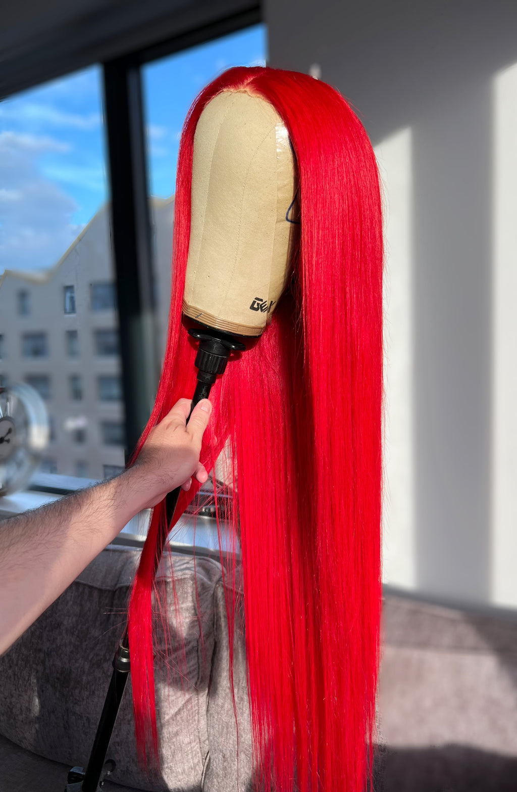 Poppy Red - 13"X6" Lace Front Human Hair Wig
