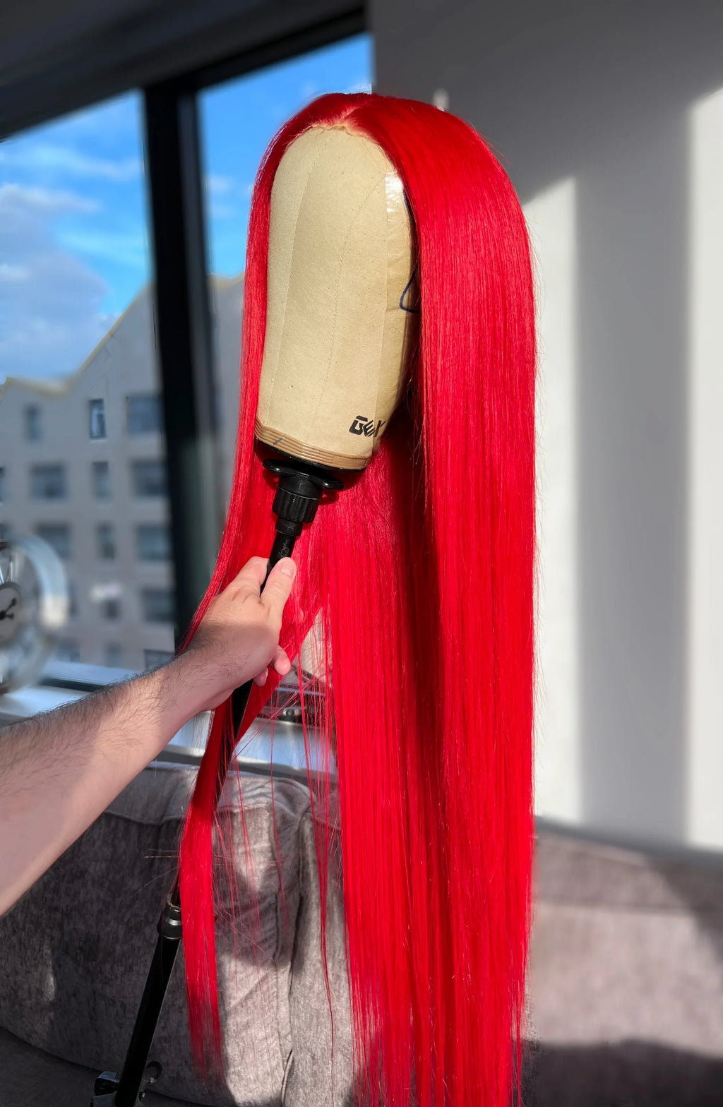 Poppy Red - Full Lace Human Hair Wig