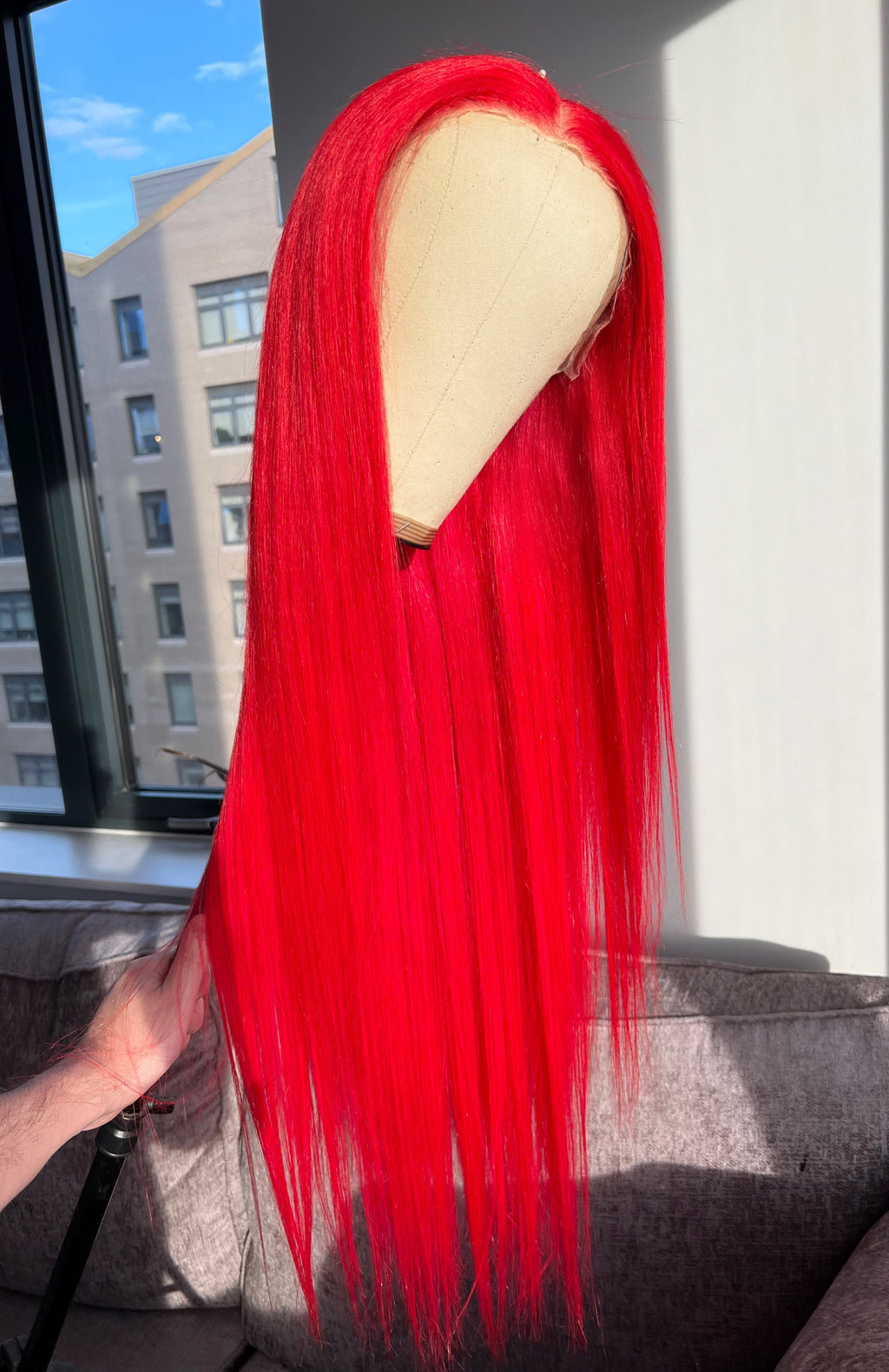Poppy Red - 13"X6" Lace Front Human Hair Wig