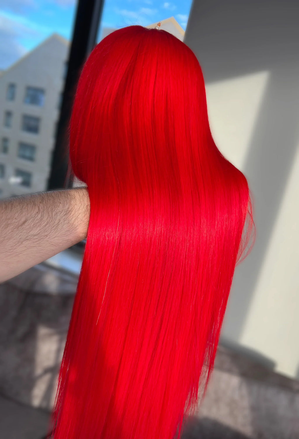 Poppy Red - Full Lace Human Hair Wig